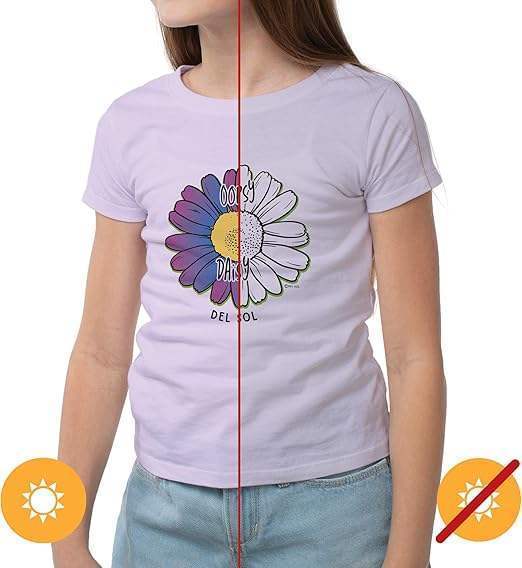 Girls Crew Tee - Oopsy Daisy - Lilac by DelSol for Women - 1 Pc T-Shirt (YXL)