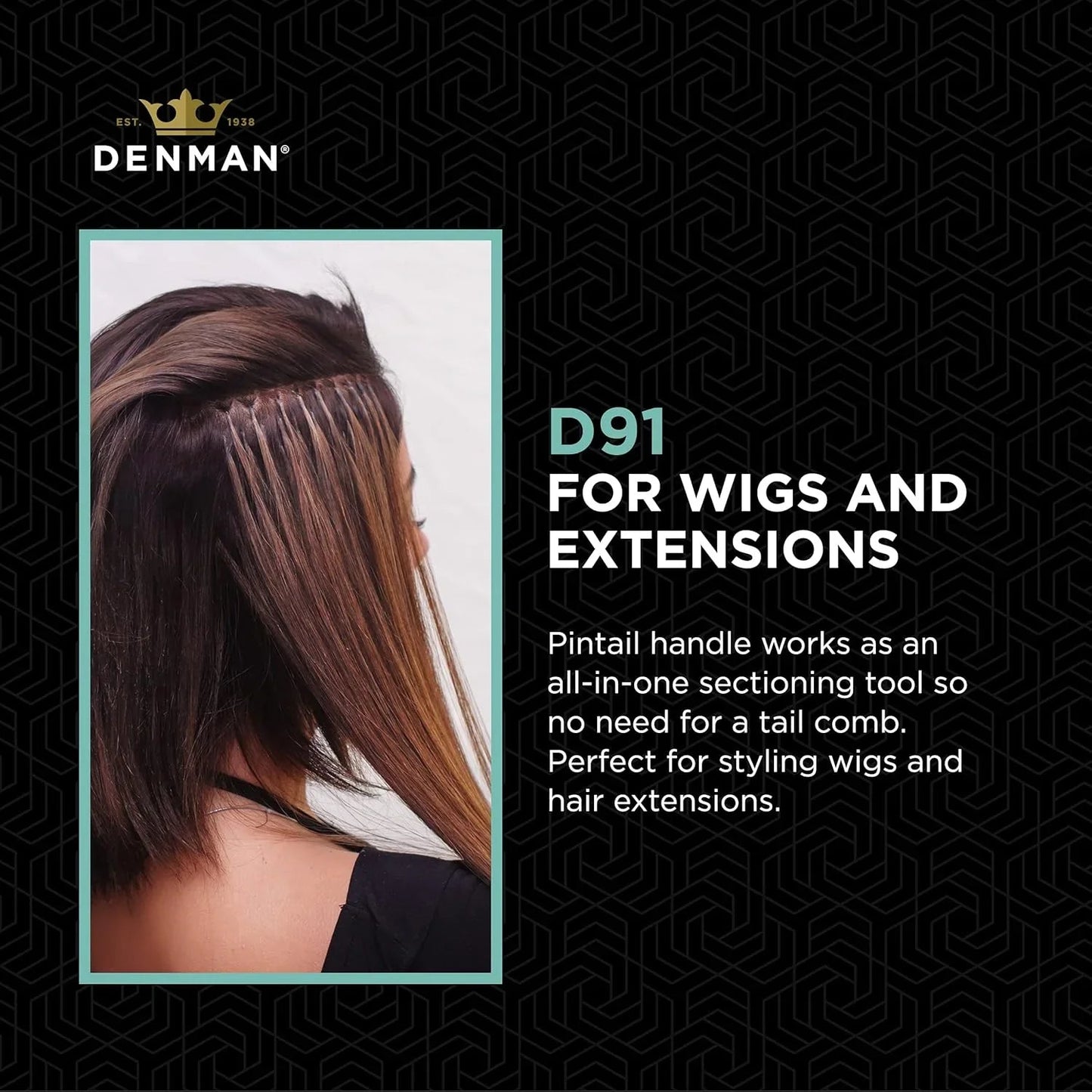 Denman 3 Row Dressing Out Brush