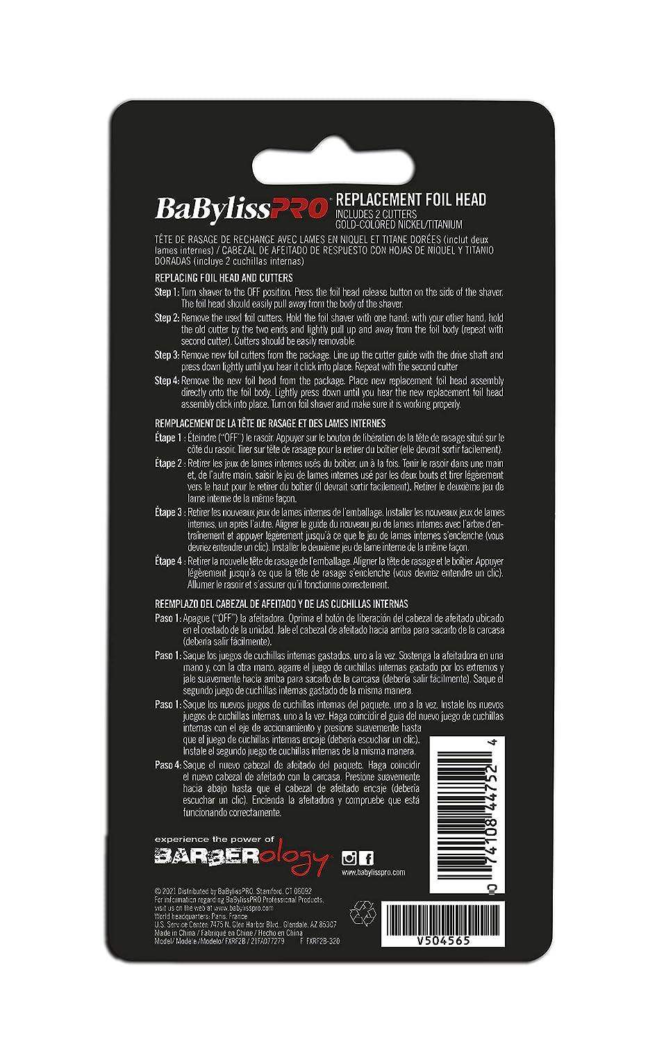 Babyliss Pro Replacement Foil & Cutter For Fxfs2G BB-FXRF2B - BarberSets