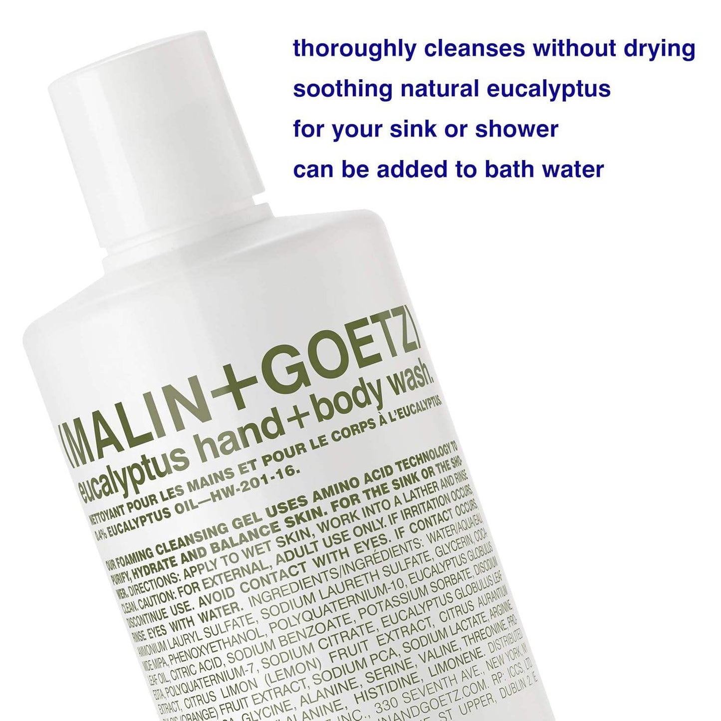 Eucalyptus Hand & Body Wash by Malin + Goetz for Unisex - 16 oz Body Wash