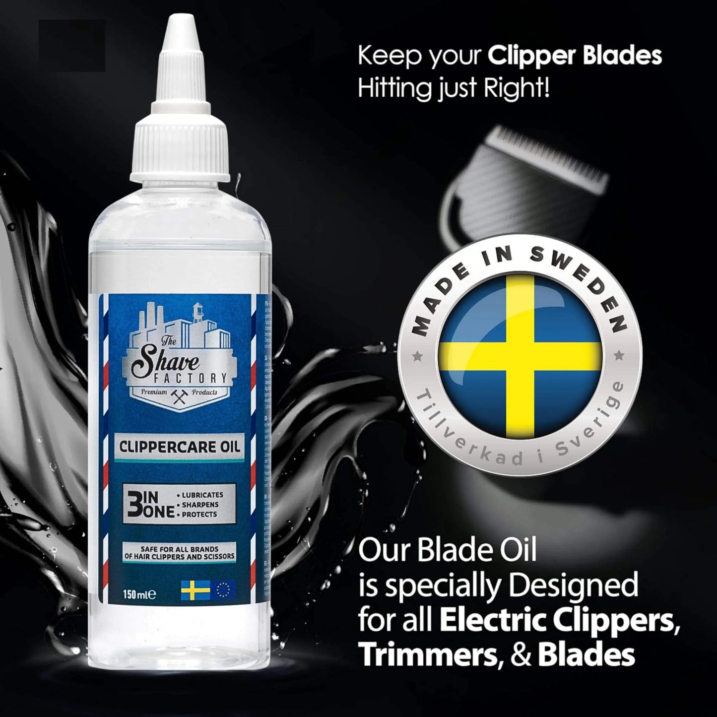 The Shave Factory Clippercare Oil 150ml / 5.07 oz