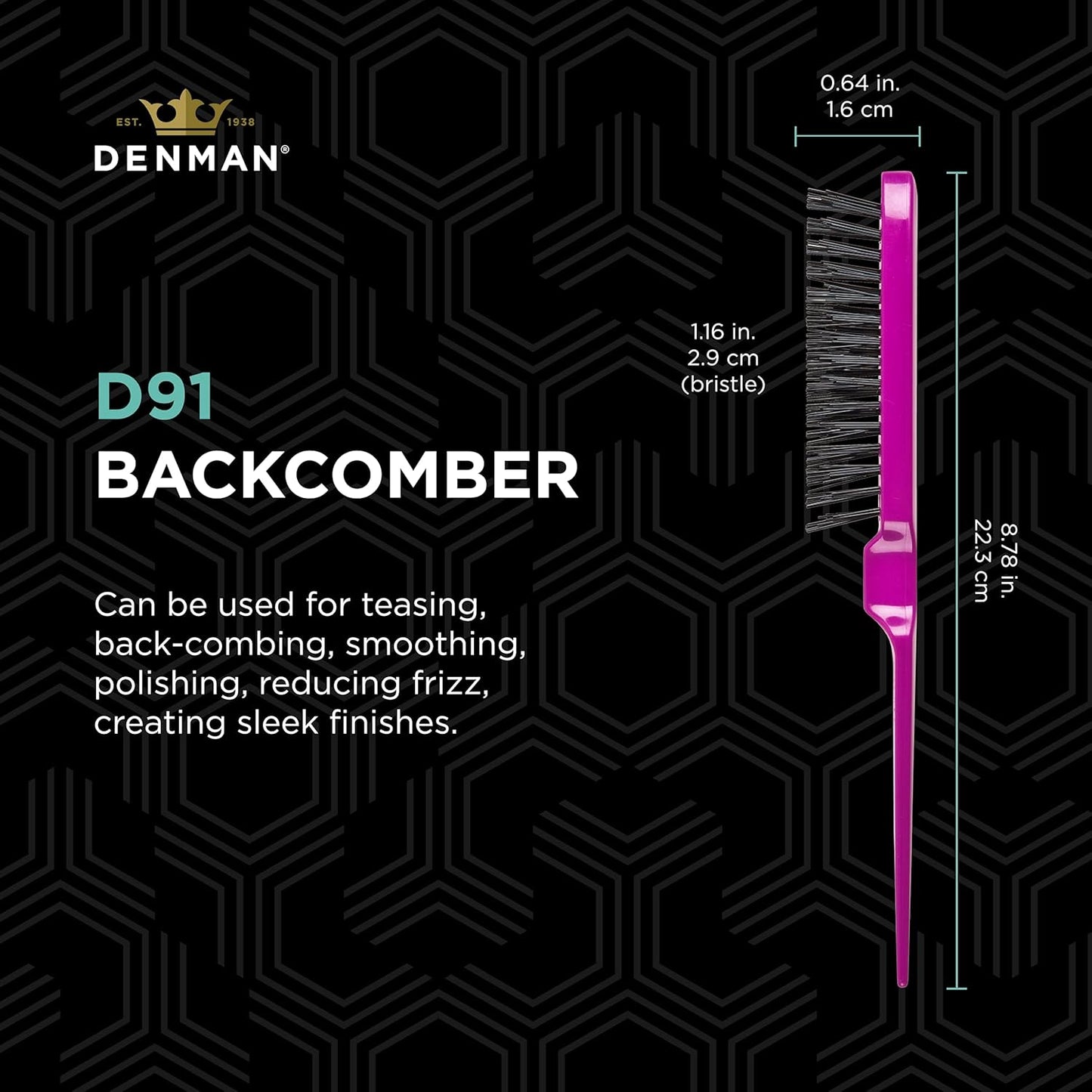 Denman 3 Row Dressing Out Brush
