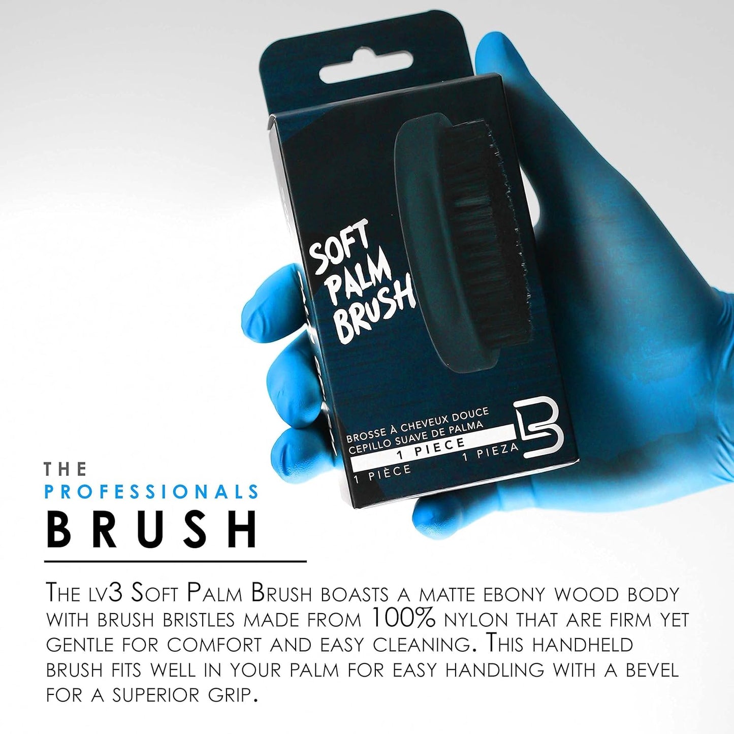 L3VEL3 Soft Palm Brush