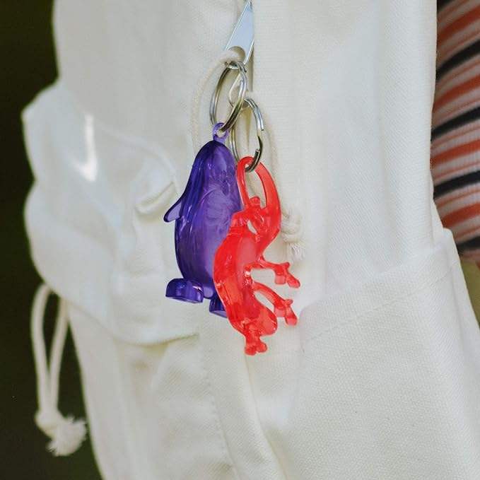 Color-Changing Key Chain Lizard - Red by DelSol for Women - 1 Pc Keychain - Pack of 3