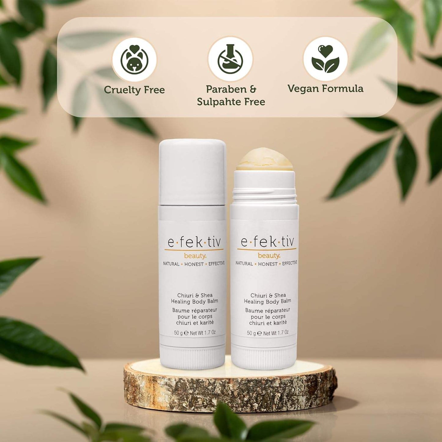 Chiuri and Shea Healing Body Balm by e.fek.tiv for Unisex - 1.7 oz Balm