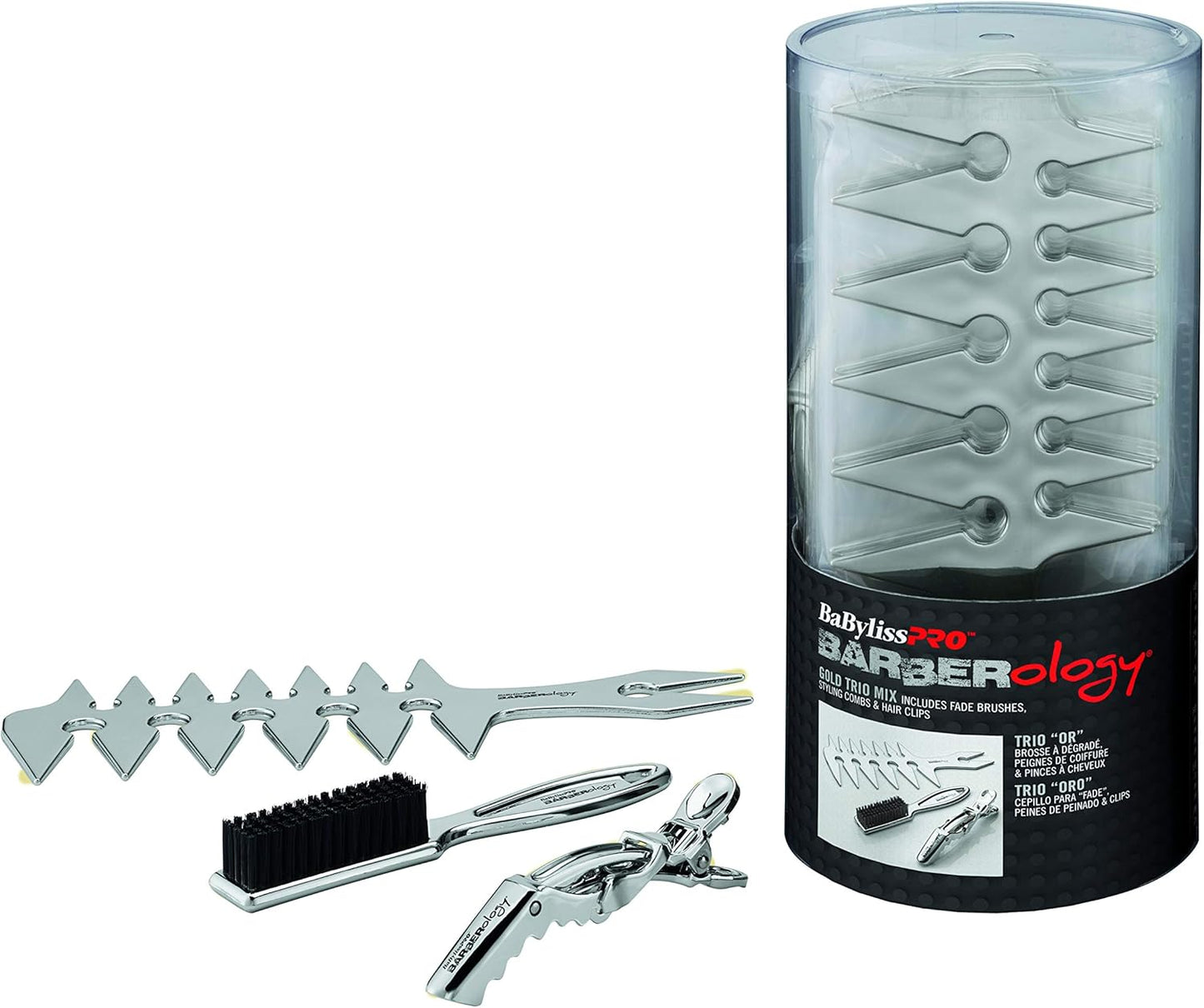 BaBylissPRO Barberology Trio Mix Silver Bucket - 18 Pack