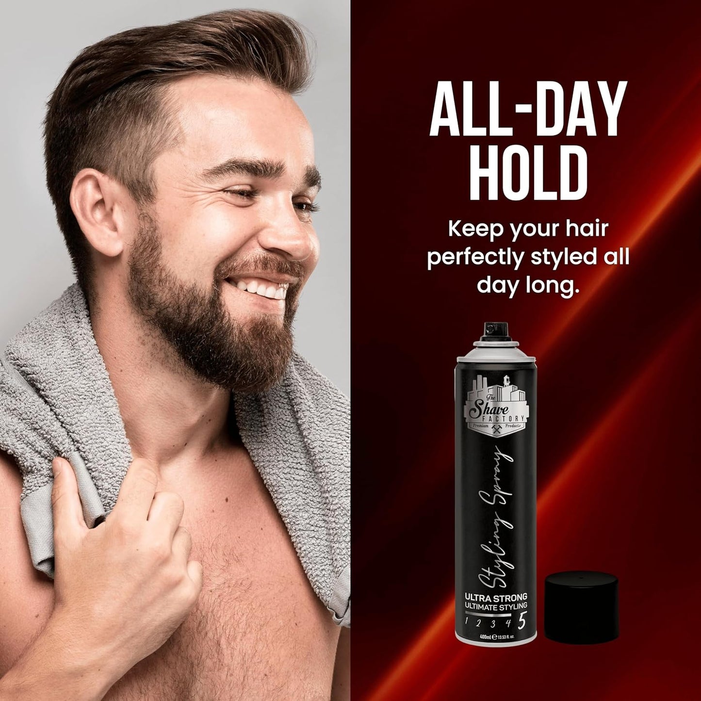 The Shave Factory Hair Styling Spray 750ml / 25.3 oz.