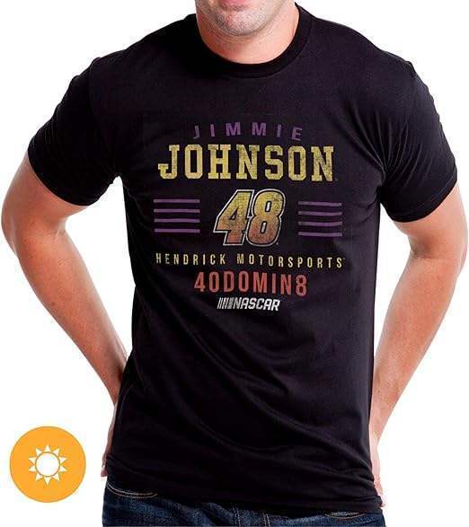 NASCAR Mens Classic Crew Tee - Jimmie Johnson - 2 Black by DelSol for Men - 1 Pc T-Shirt (2XL)