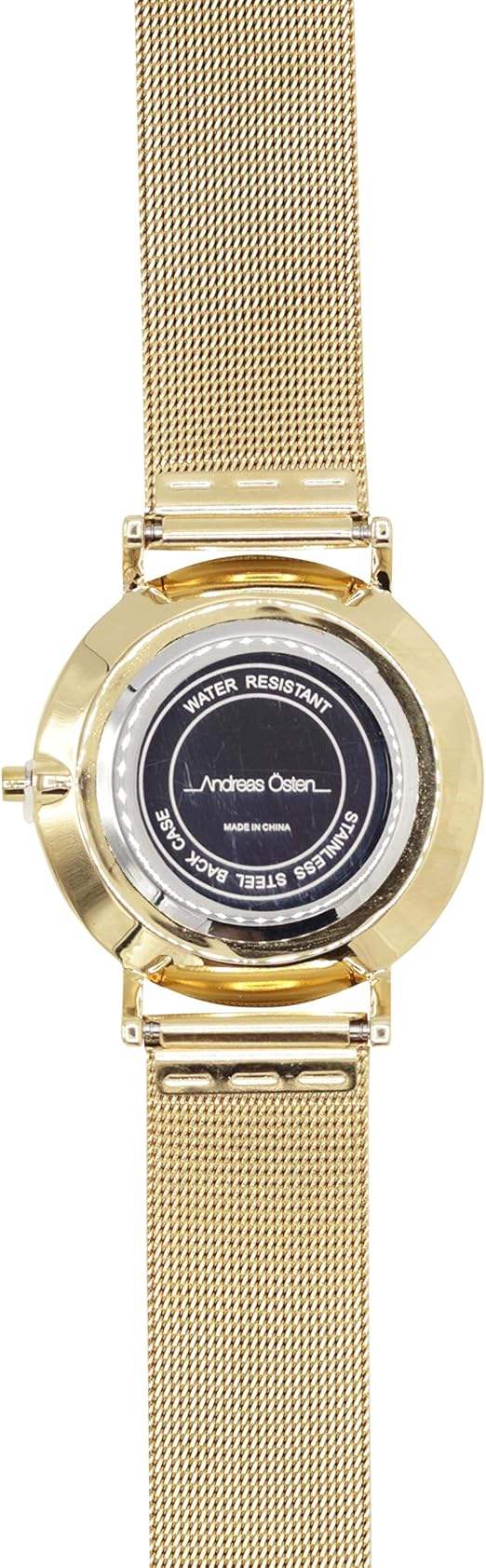 AO-130 Distrig - Gold Stainless Steel Mesh Bracelet Watch by Andreas Osten for Women - 1 Pc Watch