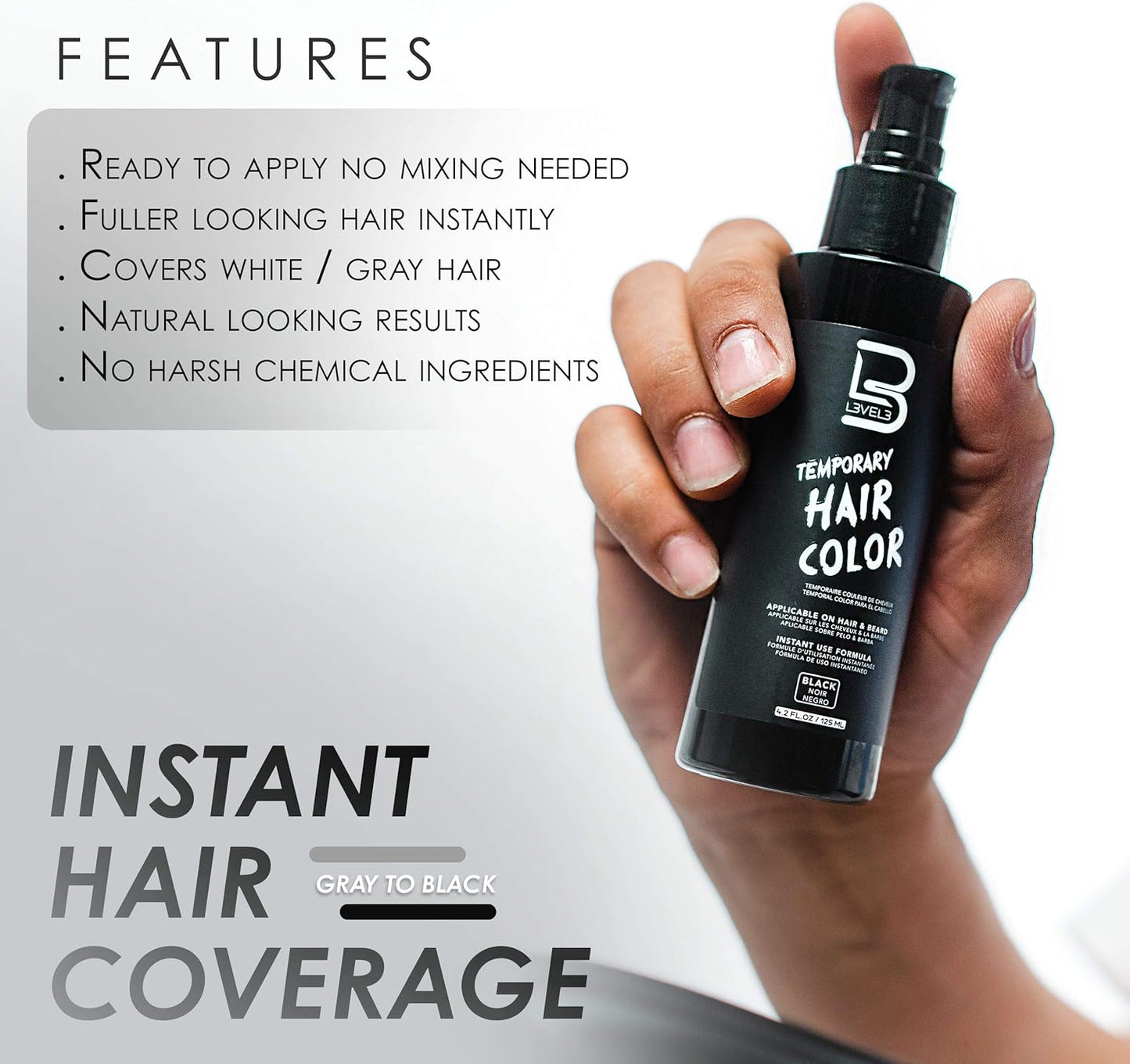 Lv3 Temporary Hair Color Black