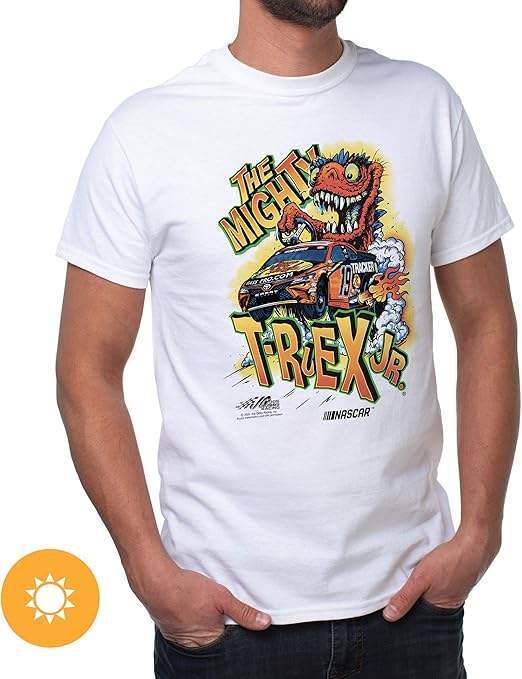 NASCAR Mens Classic Crew Tee - Martin Truex Jr - 4 White by DelSol for Men - 1 Pc T-Shirt (S)