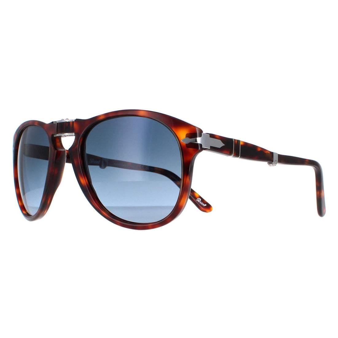 Persol PO714 24-S3 - Havana-Blue Faded Polarized by Persol for Men - 54-21-140 mm Sunglasses