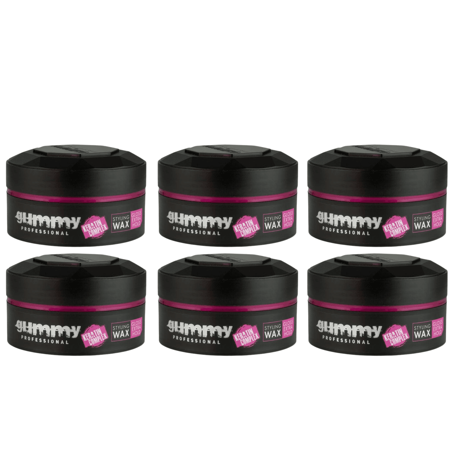 Gummy Hair Styling Wax Extra Gloss Multipack