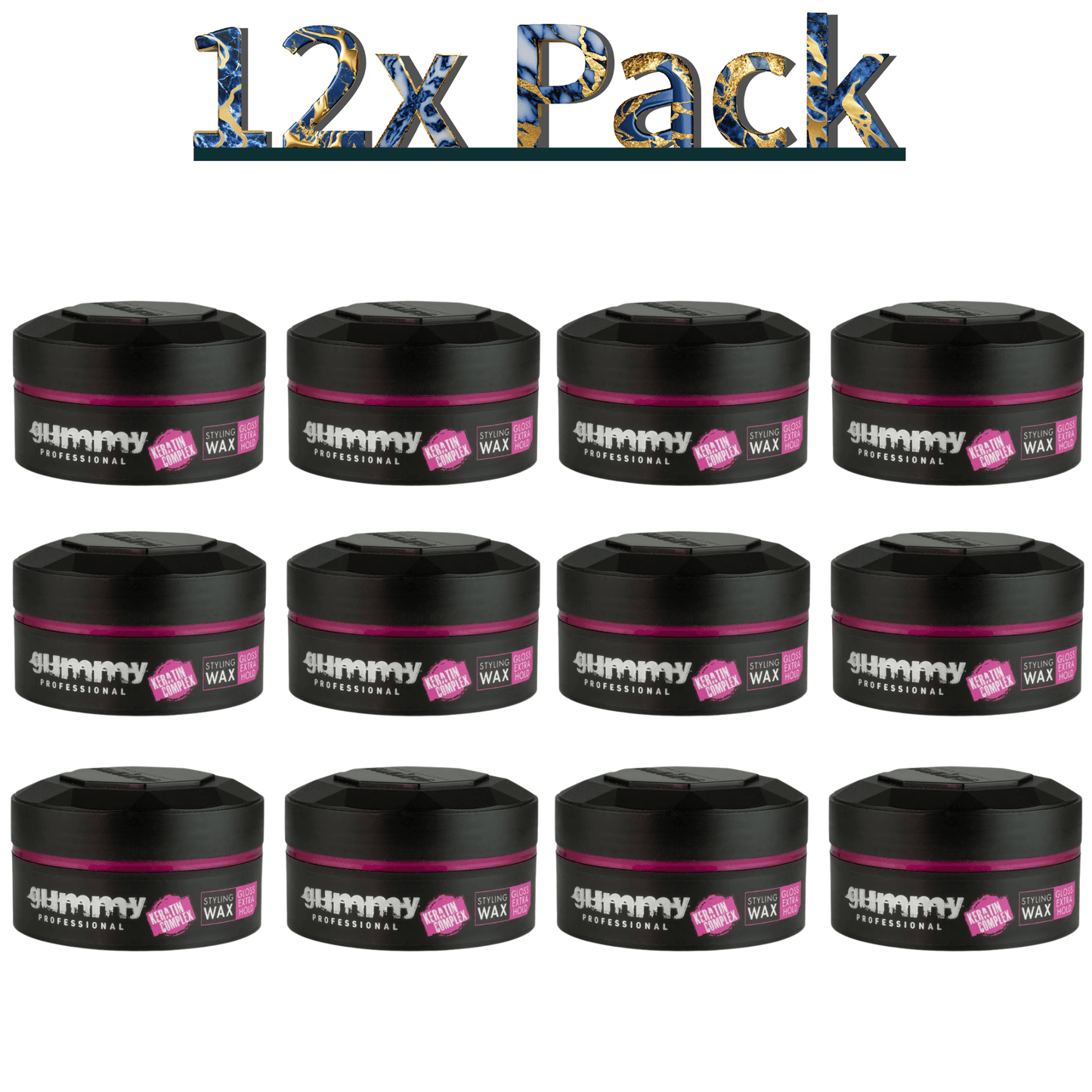 Gummy Hair Styling Wax Extra Gloss Multipack