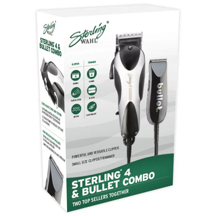 Wahl Sterling 4 Clipper with Sterling Bullet Trimmer Combo