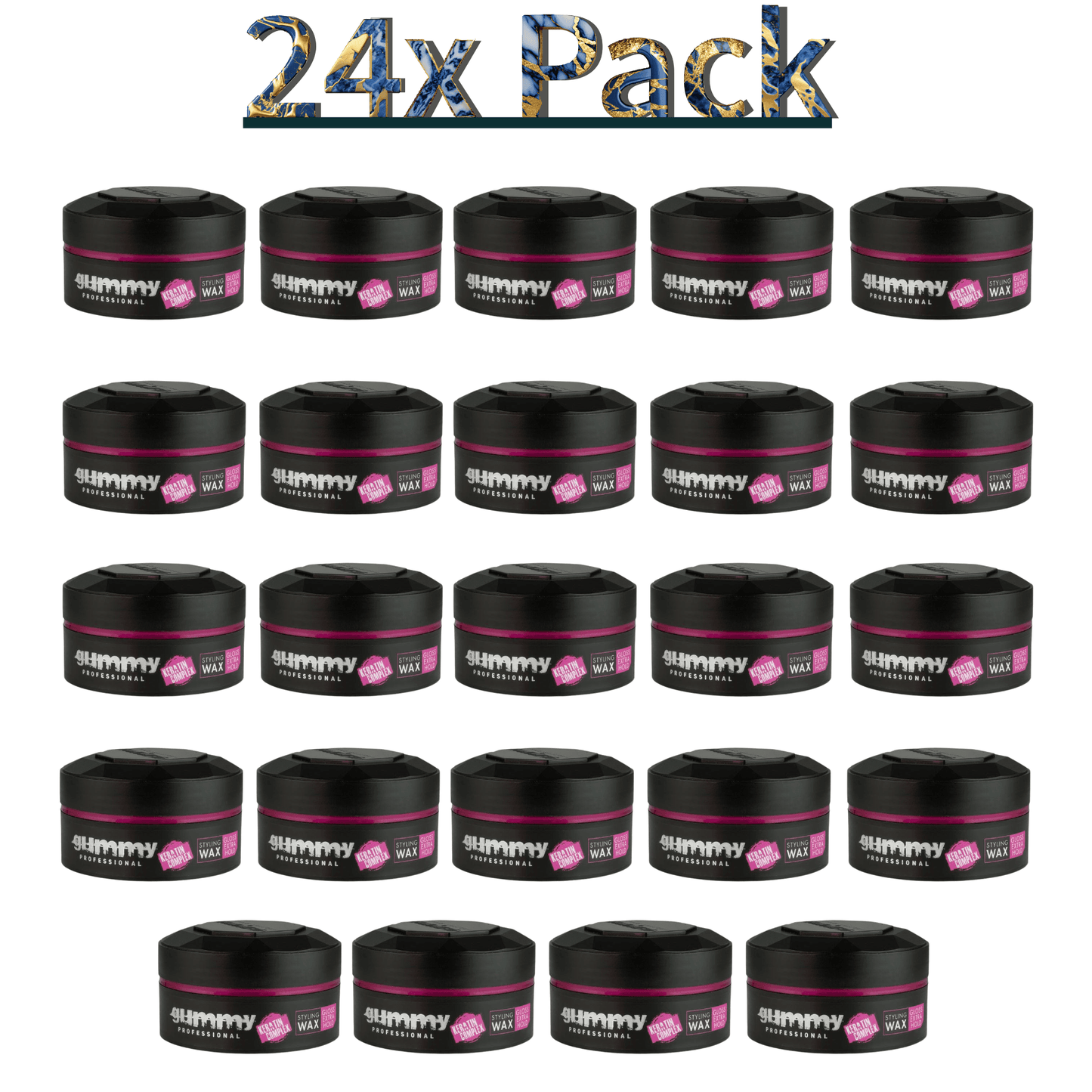 Gummy Hair Styling Wax Extra Gloss Multipack