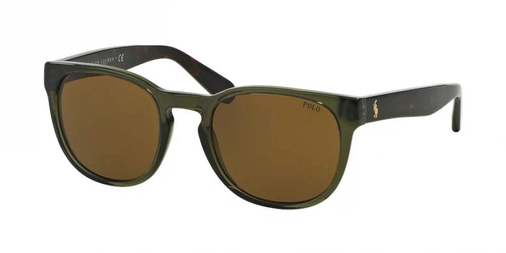 Polo Ralph Lauren PH 4099 5542-73 - Olive Green-Brown by Ralph Lauren for Men - 52-21-145 mm Sunglasses