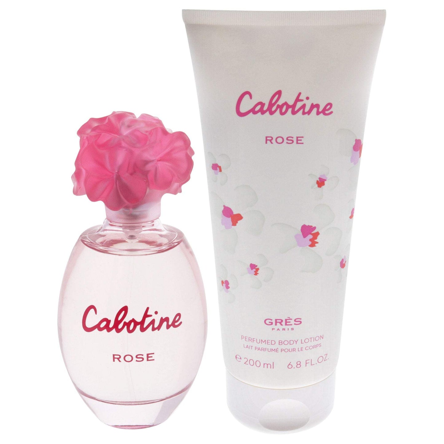 Cabotine Rose by Parfums Gres for Women - 2 Pc Gift Set 3.4oz EDT Spray, 6.76oz Perfumed Body Lotion