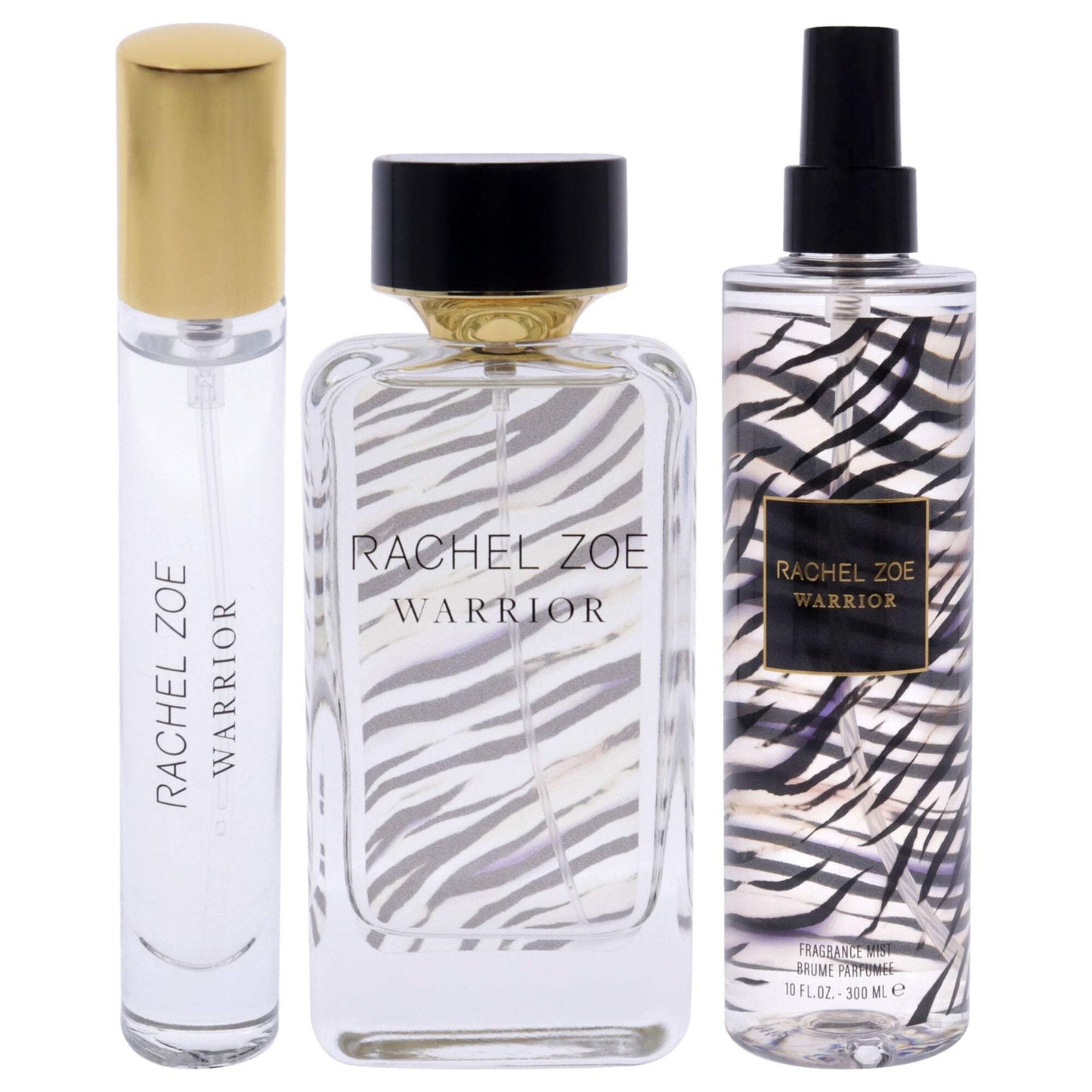 Warrior by Rachel Zoe for Women - 3 Pc Gift Set 3.4oz EDP Spray, 10oz Body Mist, Scarf