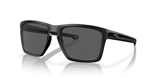 Oakley Sliver OO9341-01 - Matte Black-Grey Polarized by Oakley for Men - 57-18-140 mm Sunglasses