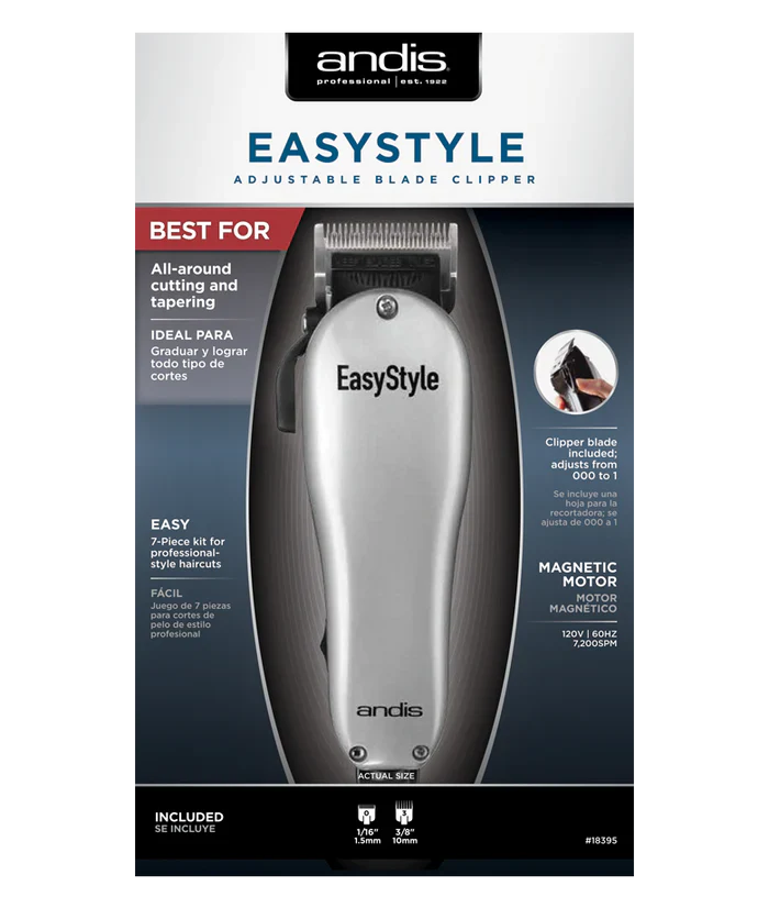 Andis EasyStyle Adjustable Blade Clipper - 7 Piece Kit