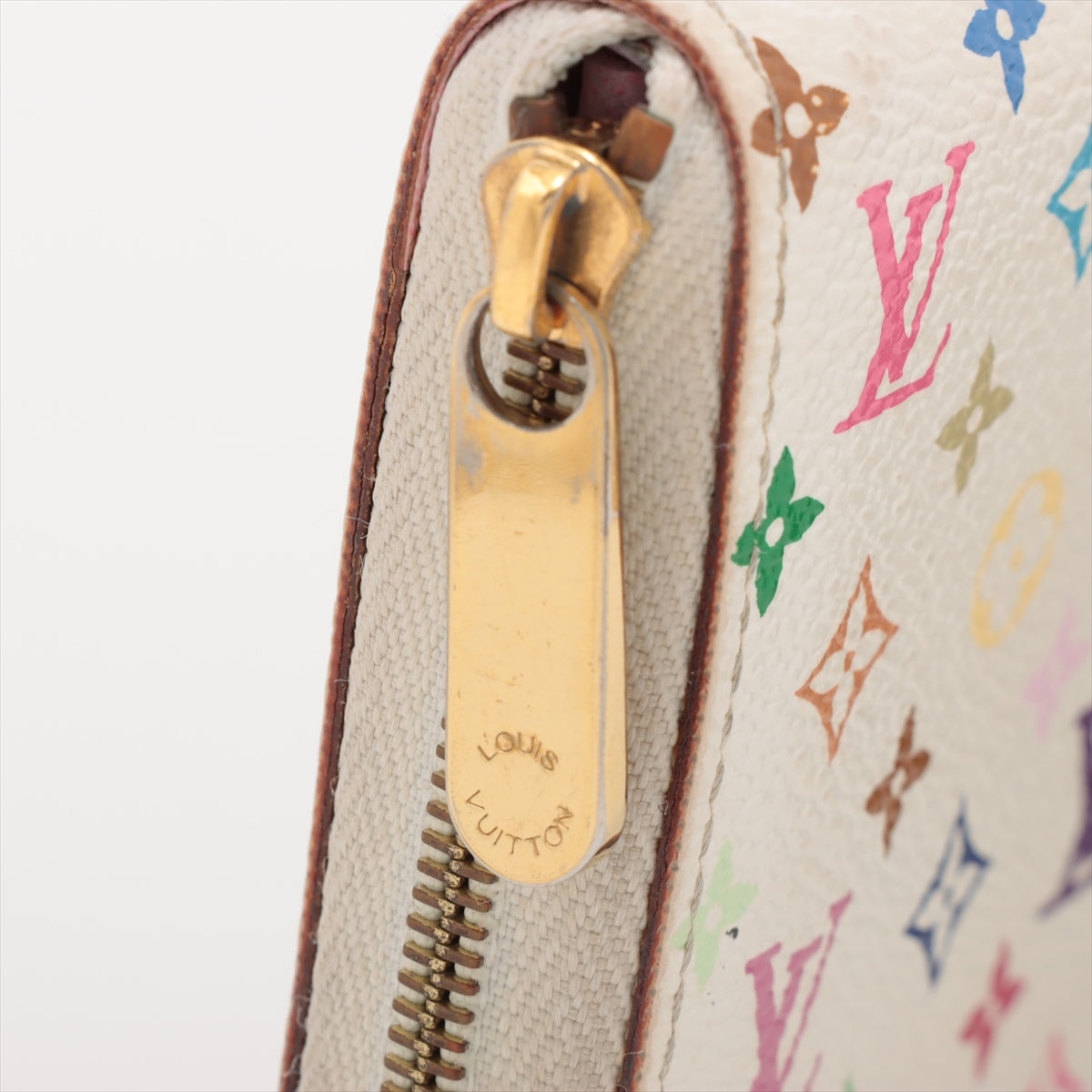 Louis Vuitton Multicolor Zippy Coin Purse White