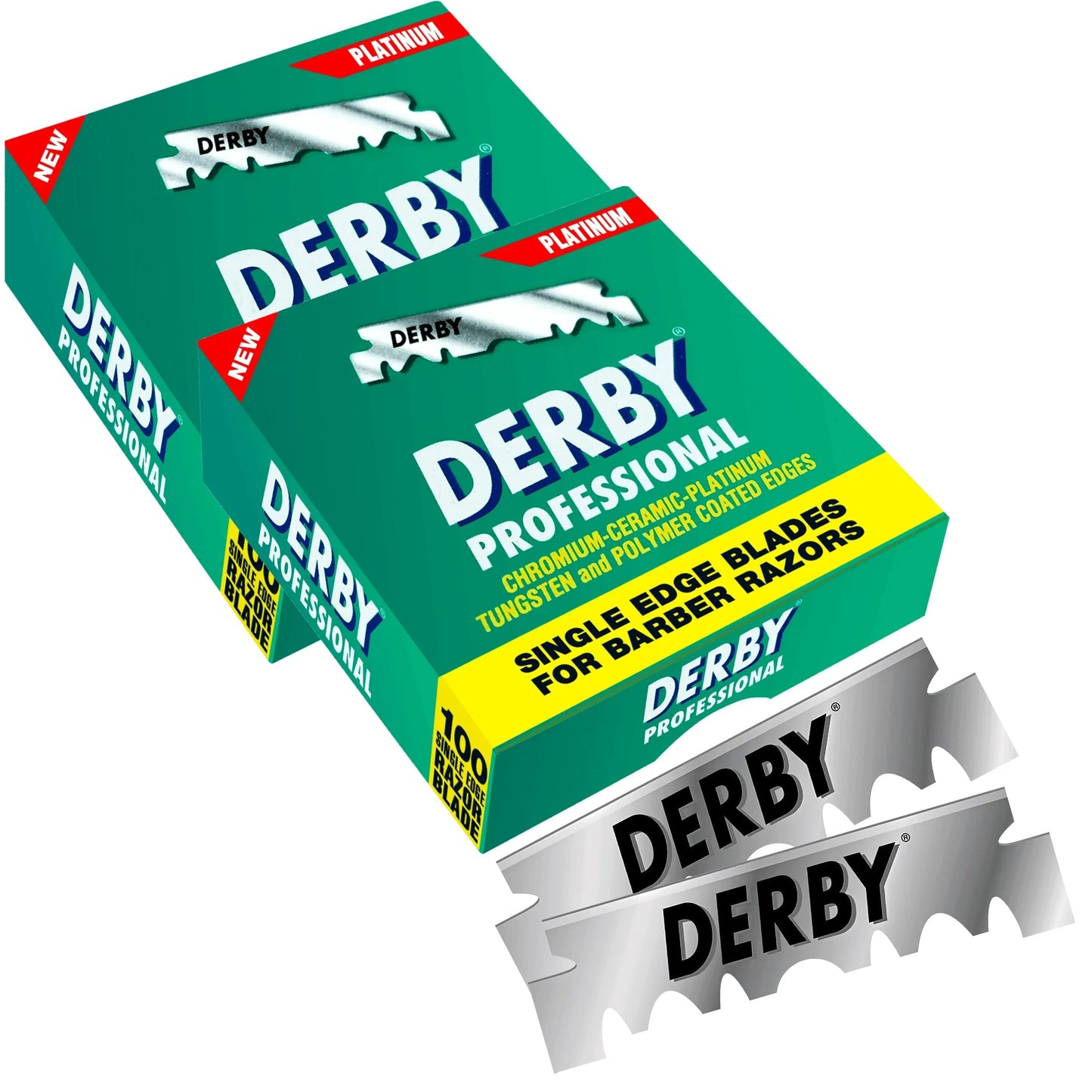 Derby Prof Single Edge Razor Blades 100ct - BarberSets