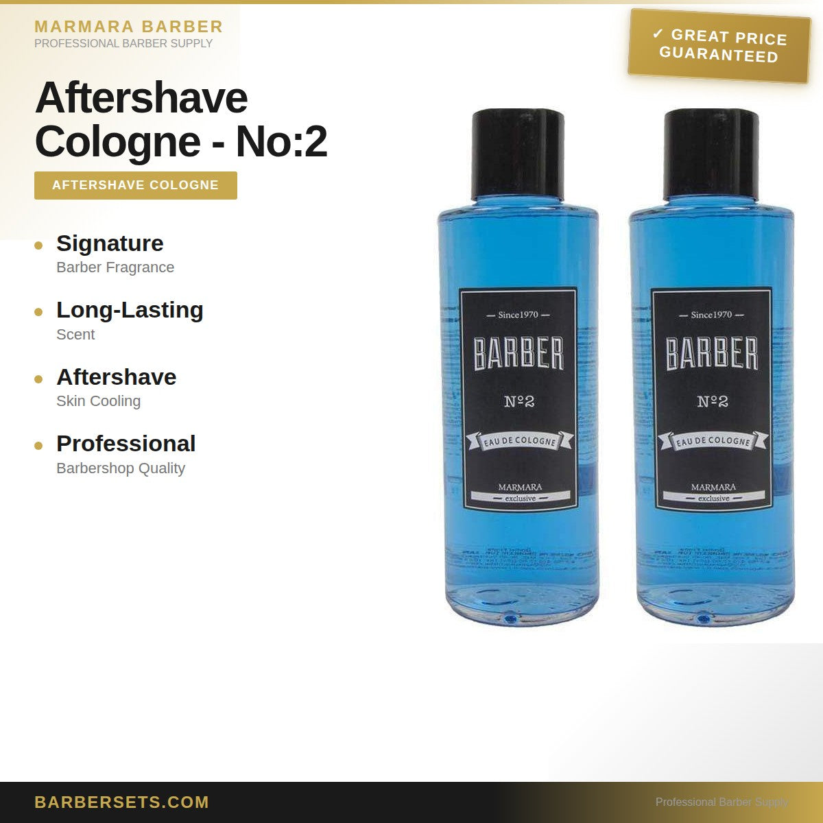 MARMARA BARBER Aftershave Cologne - 50ml No:2