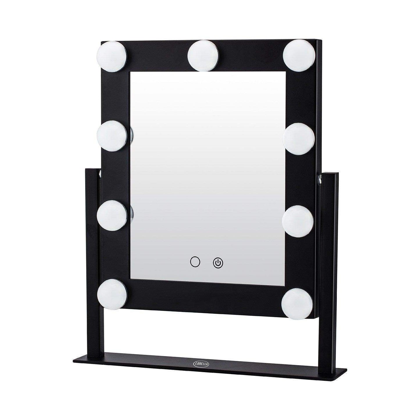 9 Bulb Vanity Mirror - Jet Black - BarberSets