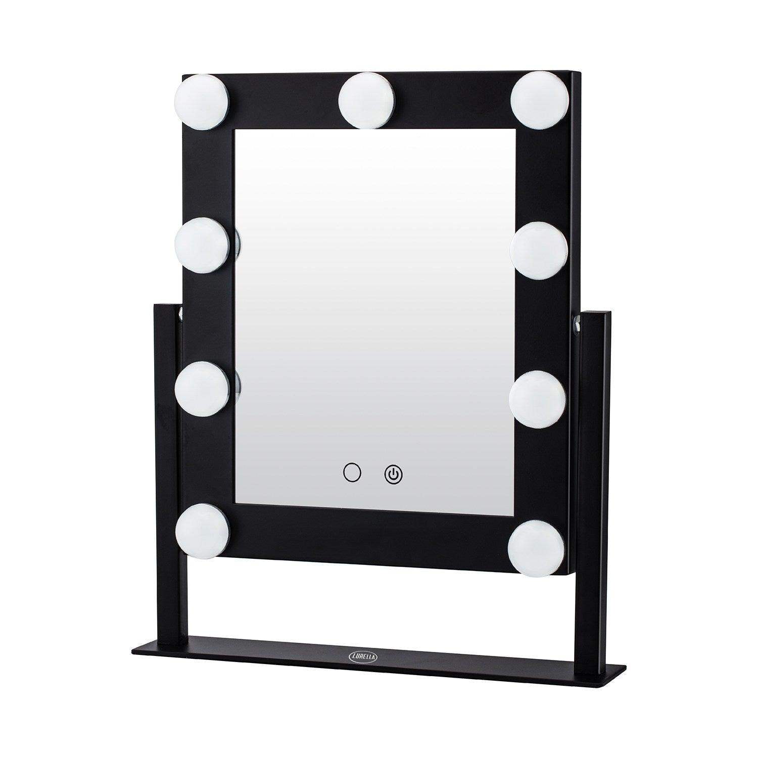9 Bulb Vanity Mirror - Jet Black - BarberSets