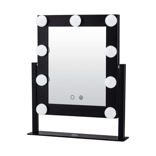 9 Bulb Vanity Mirror - Jet Black - BarberSets