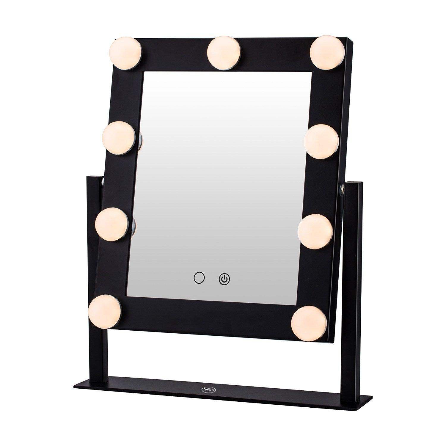 9 Bulb Vanity Mirror - Jet Black - BarberSets