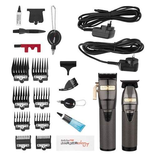 BaBylissPRO Boost FX Limited Edition Black Clipper, Trimmer & Charging Bases