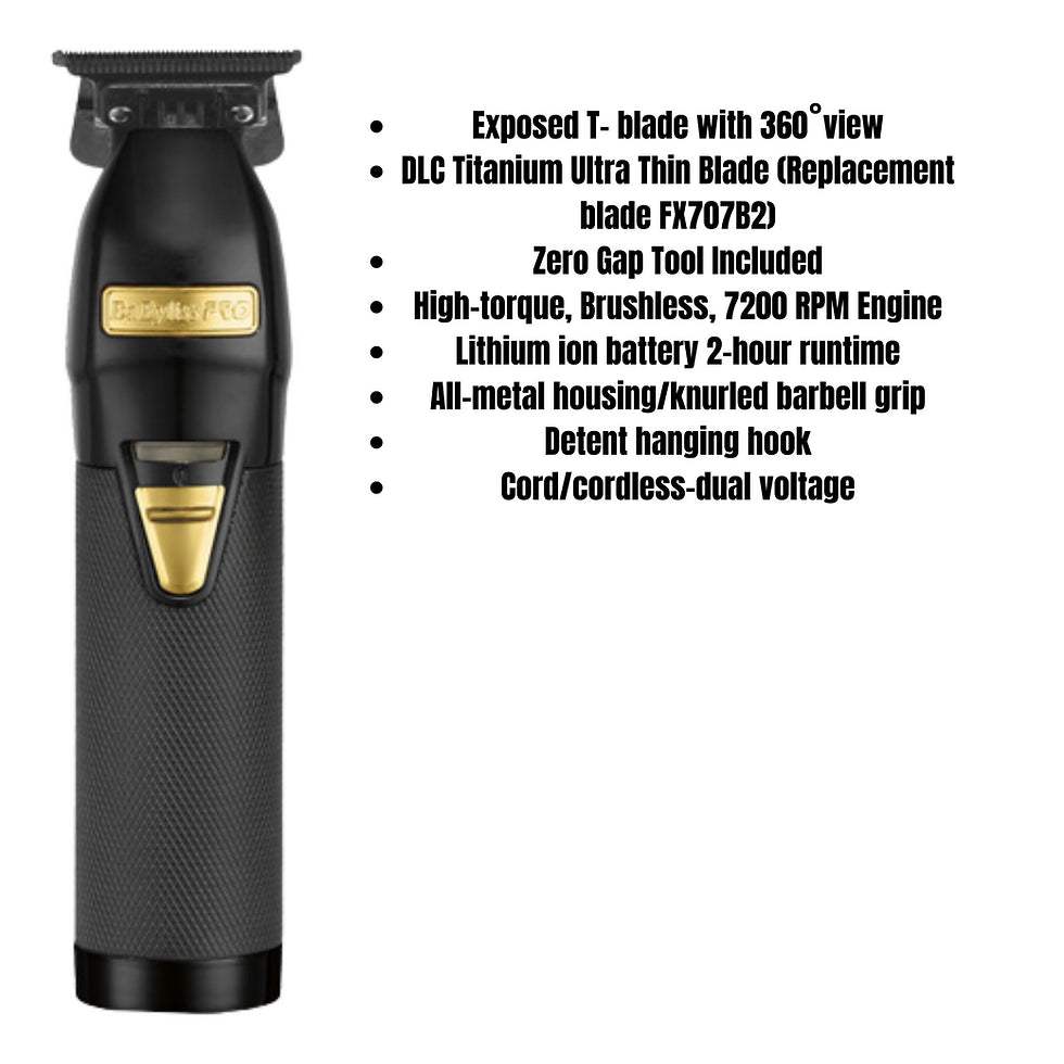 BaBylissPRO BlackFX Outlining Skeleton Trimmer