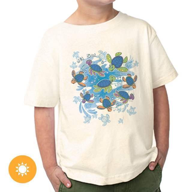 Kids Crew Tee - Turtle Time - Ash by DelSol for Kids - 1 Pc T-Shirt (3T)