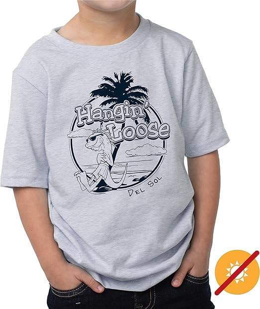 Men Crew Tee - Hangin Loose - Ash by DelSol for Men - 1 Pc T-Shirt (5/6T)