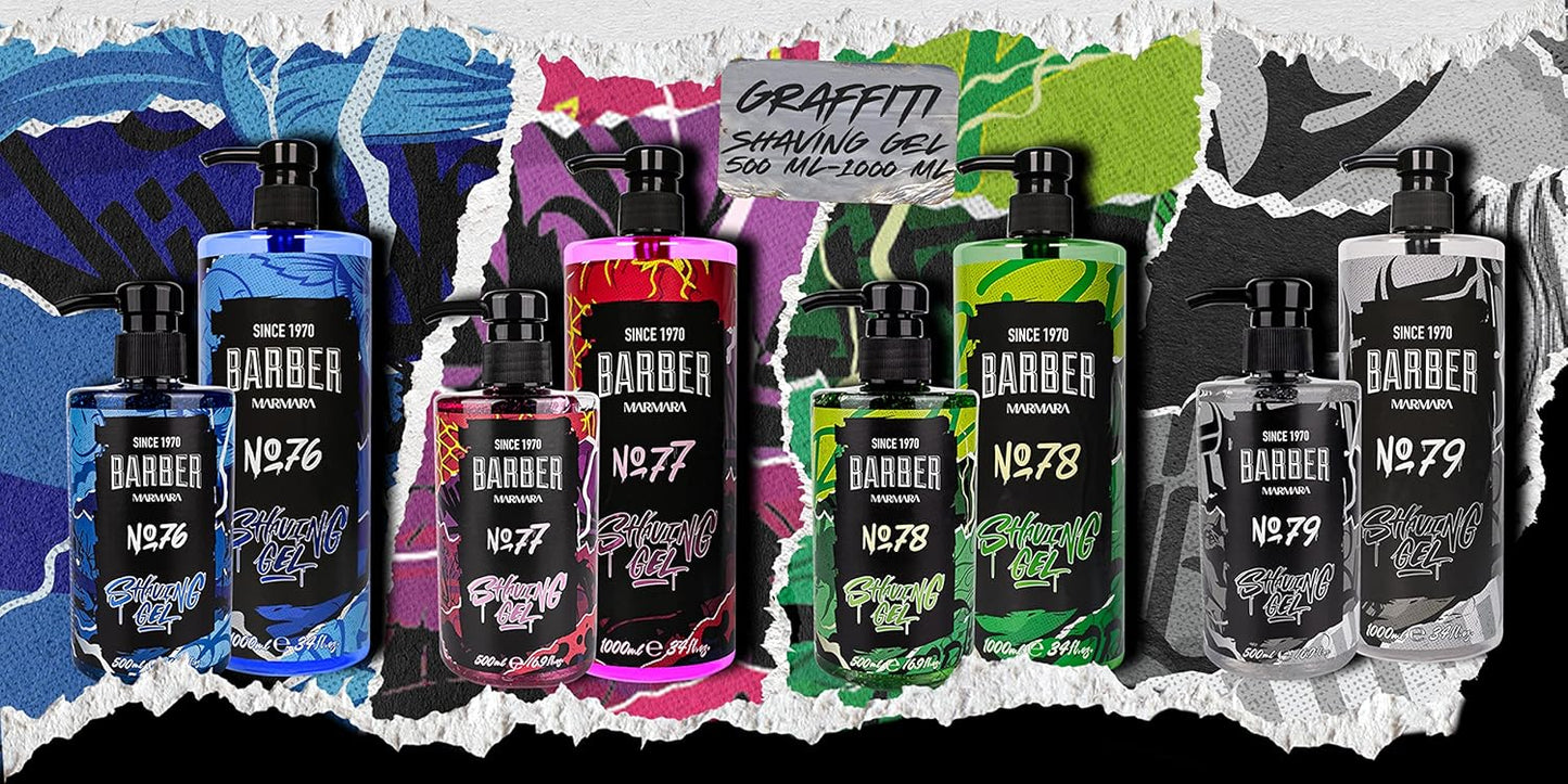 Marmara Barber Shaving Gel No.77 - 34 oz - Multipack