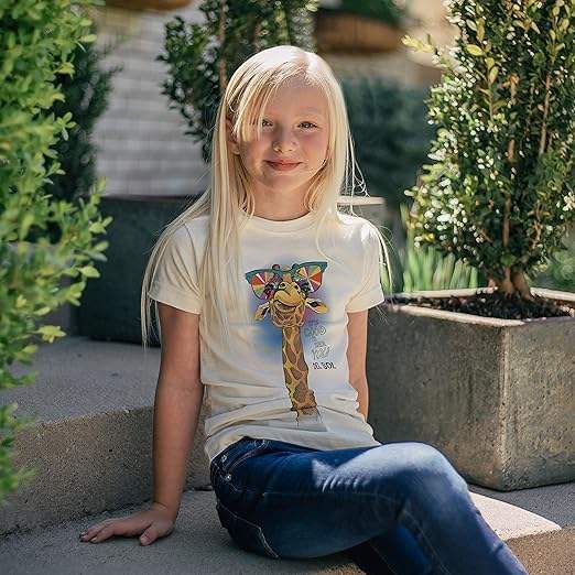 Kids Crew Tee - Good to See You - Beige by DelSol for Kids - 1 Pc T-Shirt (YL)