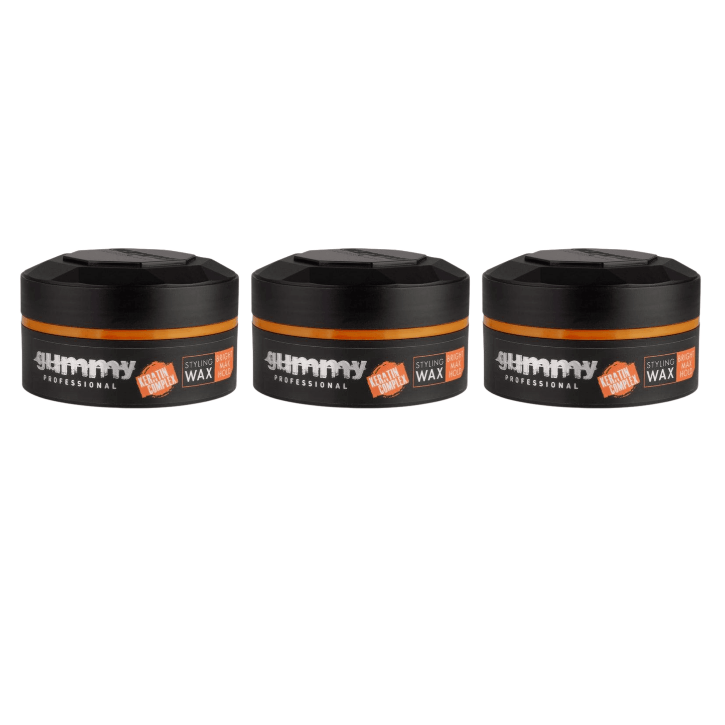 Gummy Hair Styling Wax Bright Finish Multipack