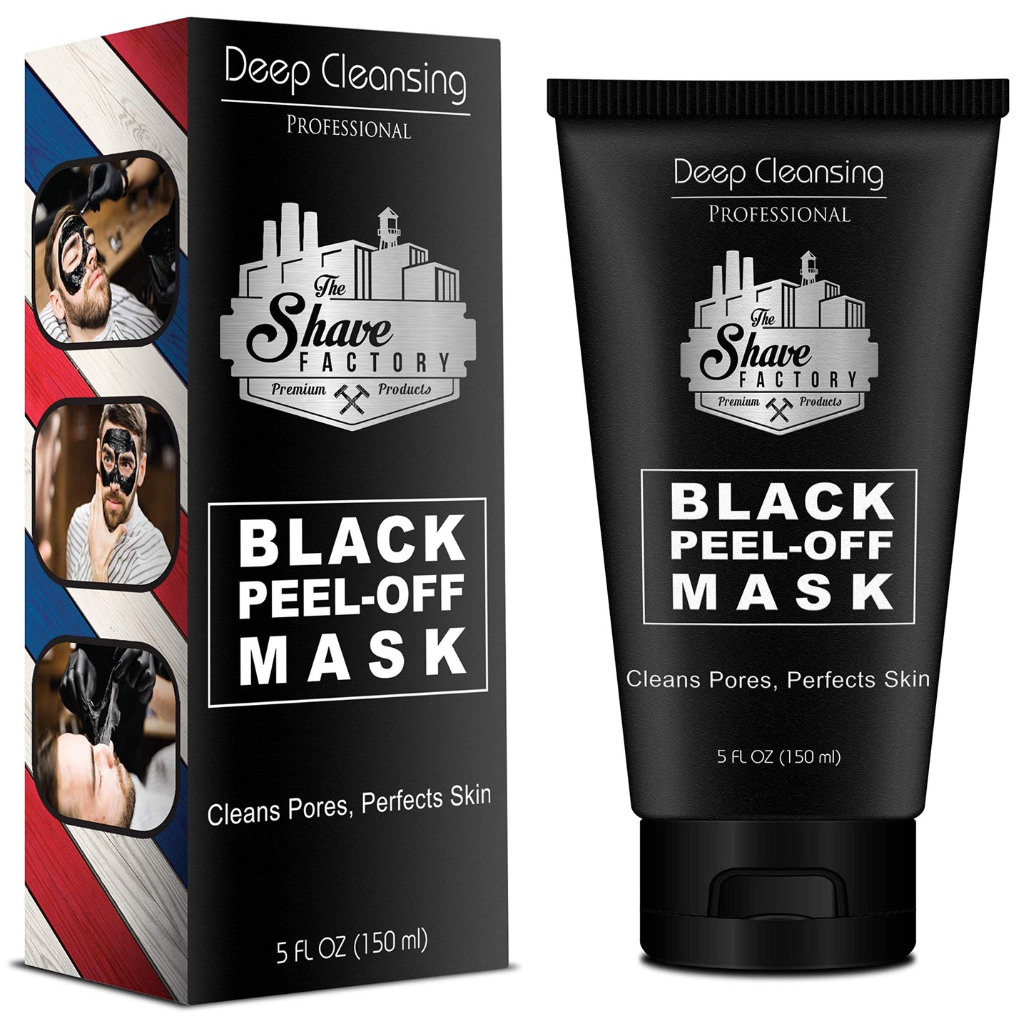 Black Peel off Mask 150ml The Shave Factory