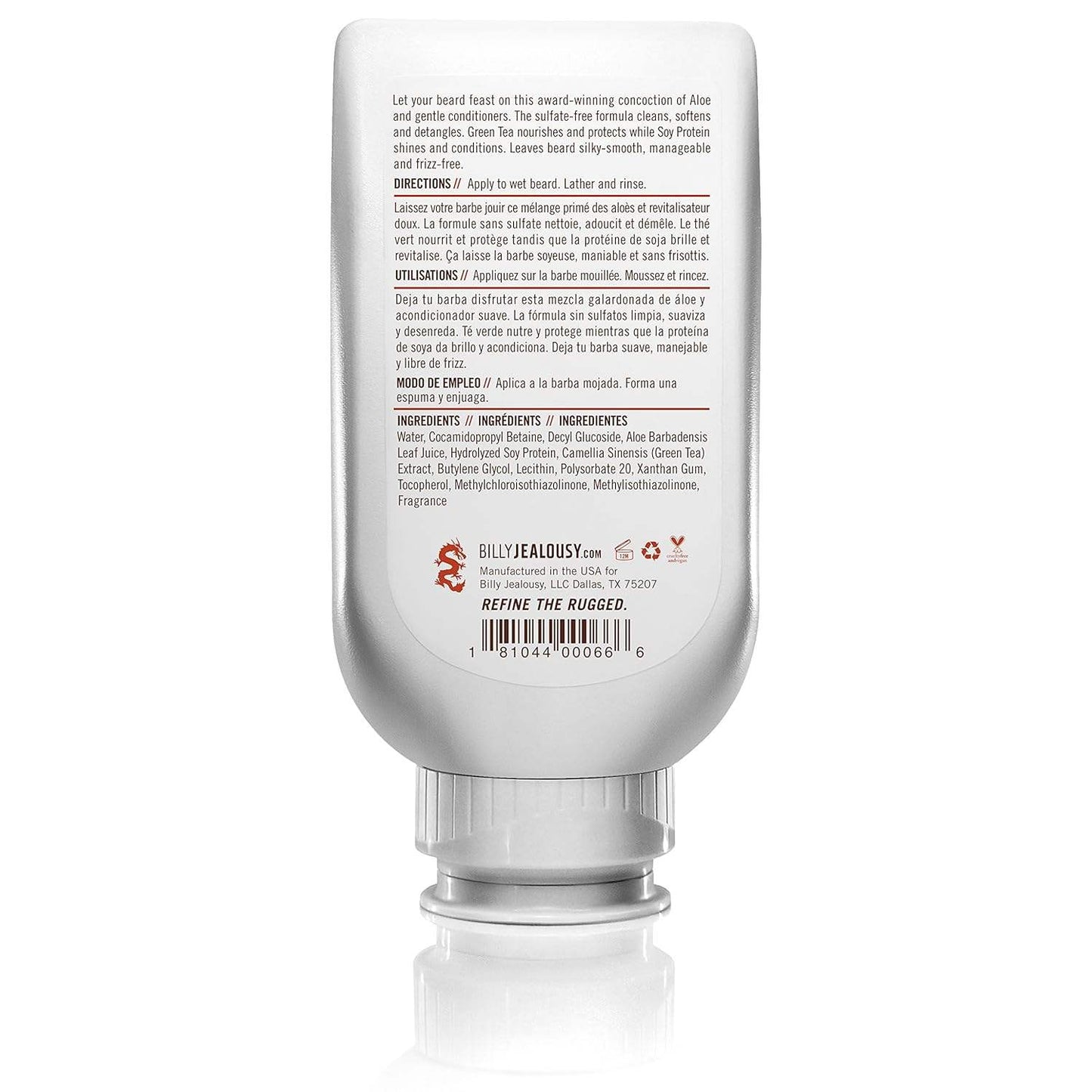 Beard Wash by Billy Jealousy for Men - 8 oz Beard Wash