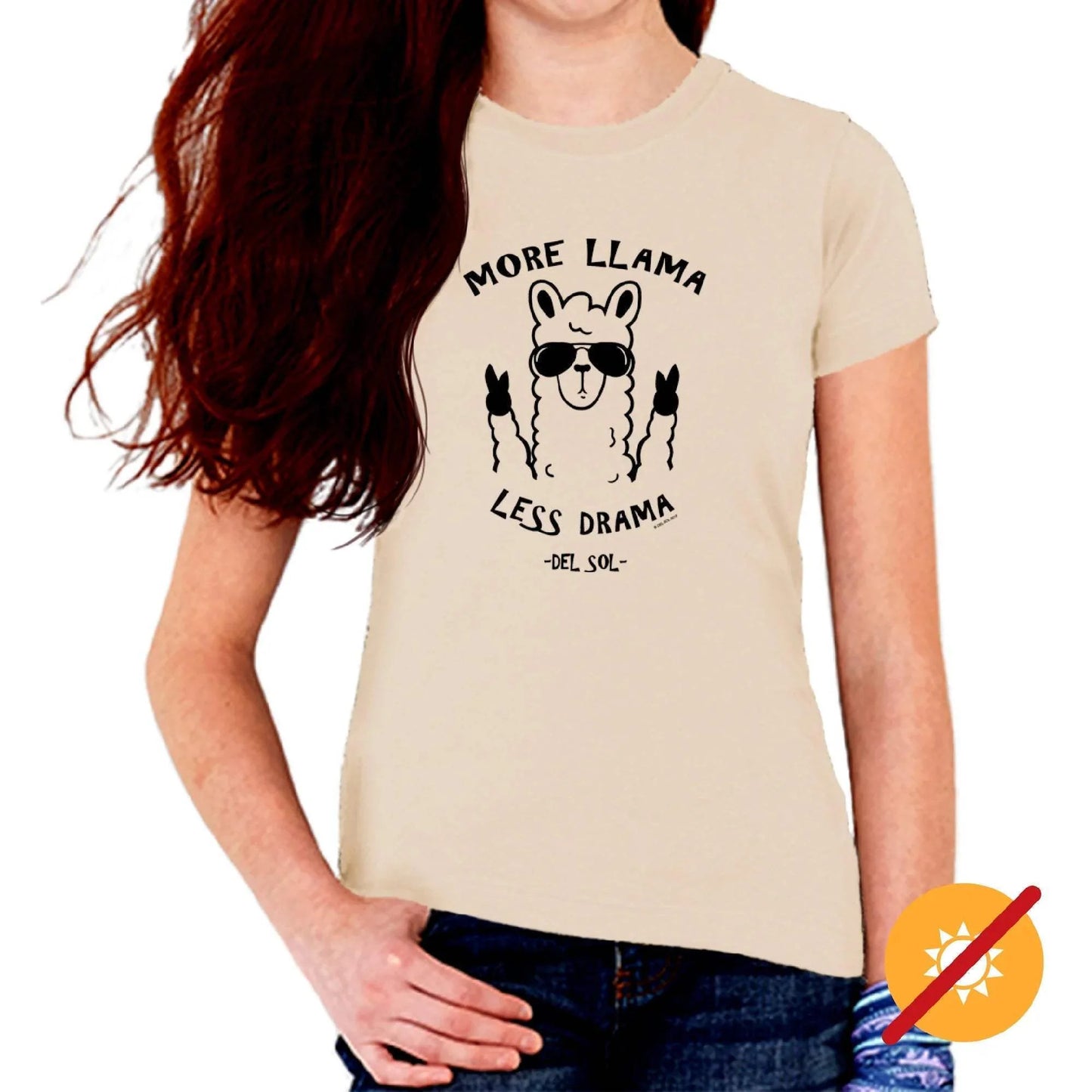 Kids Crew Tee - More Llama by DelSol for Kids - 1 Pc T-Shirt (YXS)