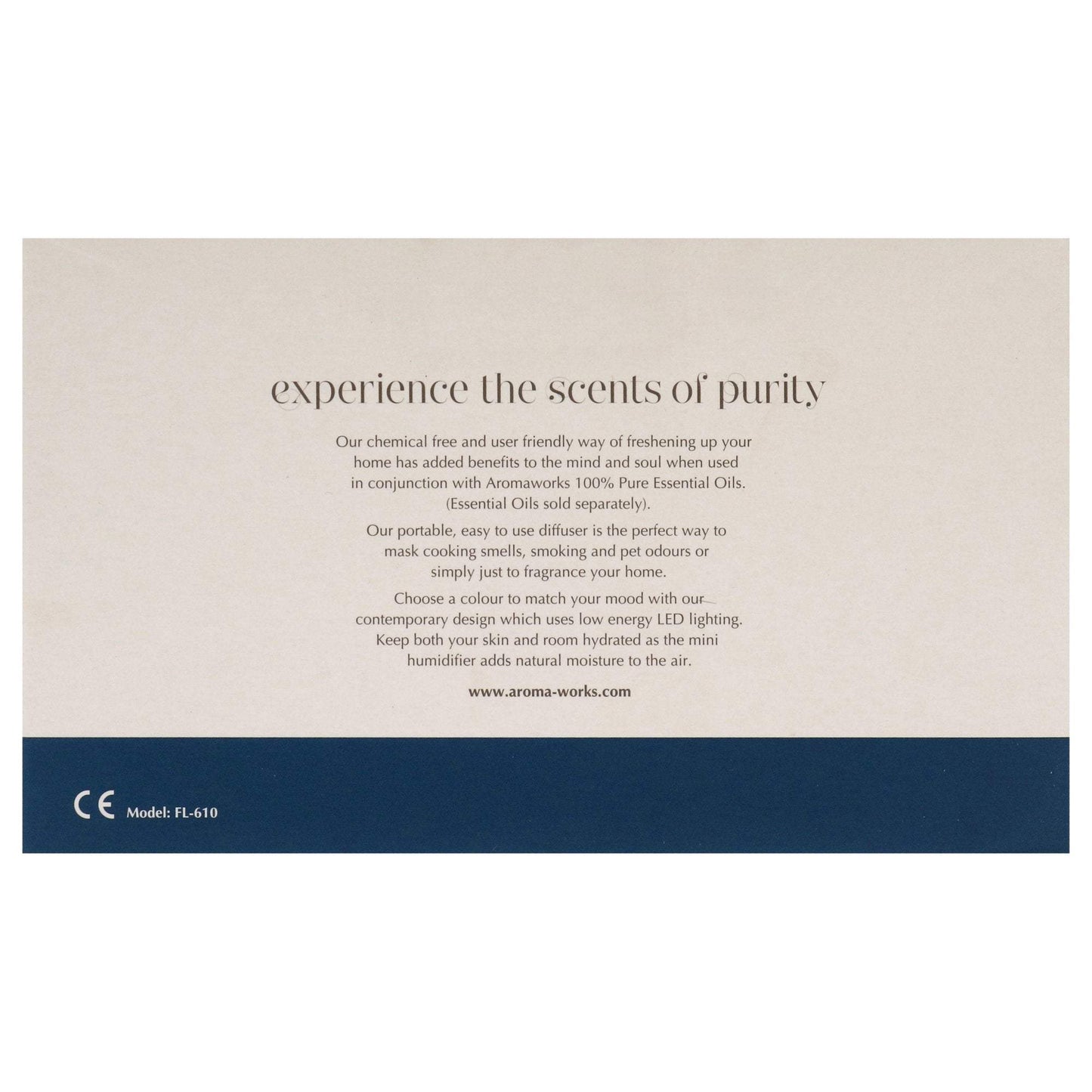 Natural Fragrance Aroma Diffuser by Aromaworks for Unisex - 1 Pc Diffuser