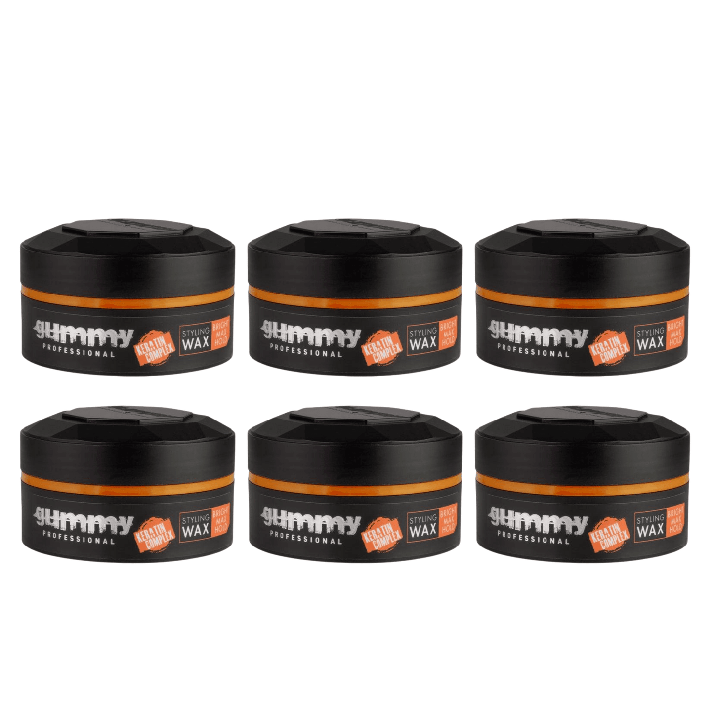 Gummy Hair Styling Wax Bright Finish Multipack