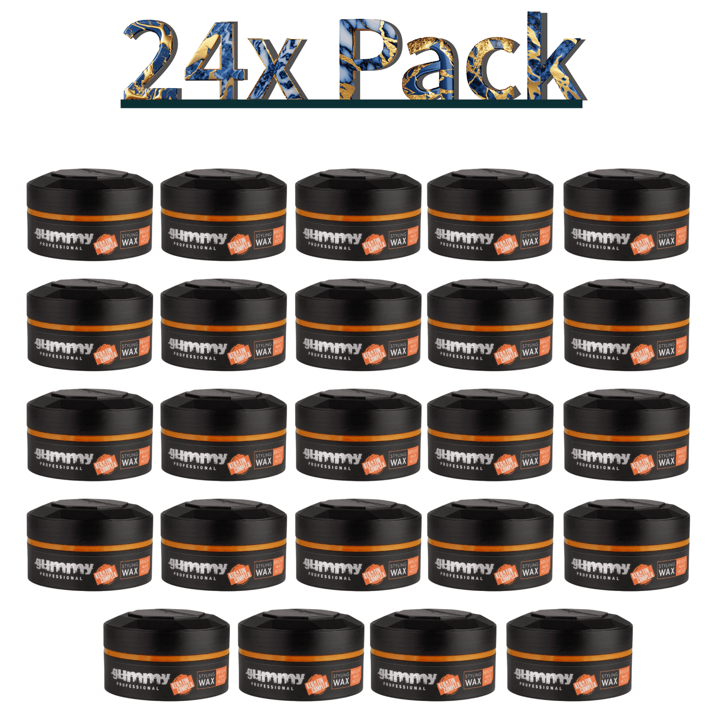 Gummy Hair Styling Wax Bright Finish Multipack