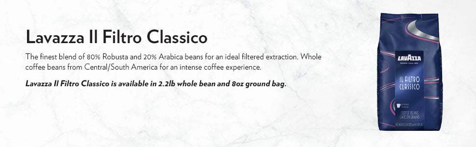Il Filtro Classico Intense Coffee Bean by Lavazza - 35.2 oz Coffee