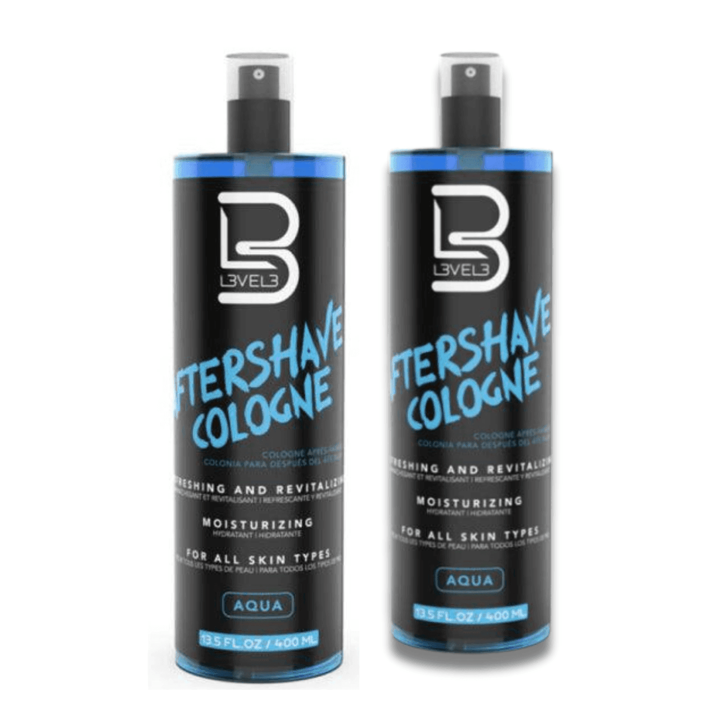 Level3 Lv3 - Aftershave Cologne 13.5 Oz Aqua - BarberSets