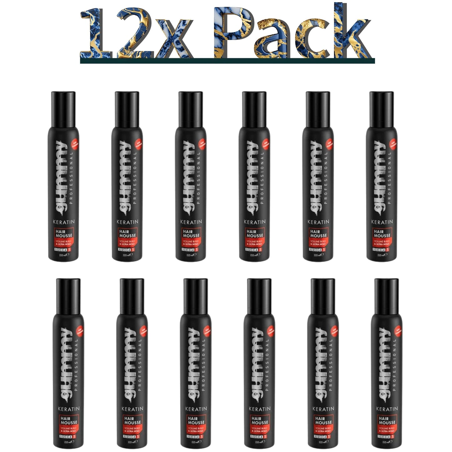 Gummy Hair Spray 411ml / 13.9 oz Multipack