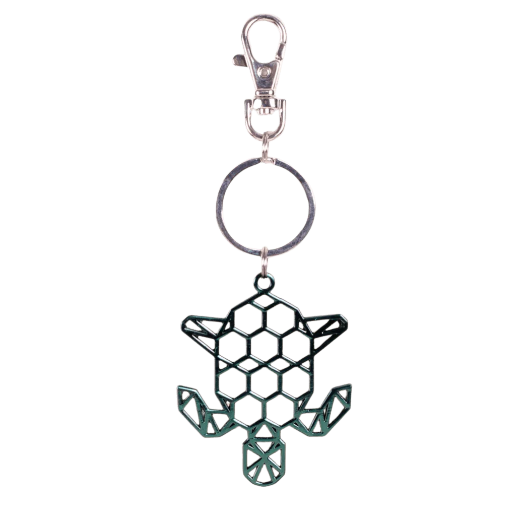 Color-Changing Key Chain Metal Turtle - Green by DelSol for Women - 1 Pc Keychain - Pack of 3