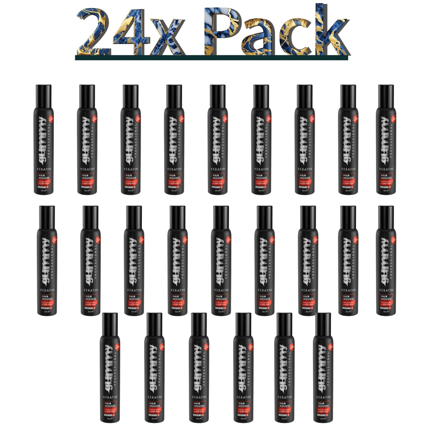 Gummy Hair Spray 411ml / 13.9 oz Multipack